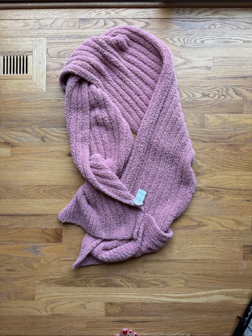 Free People Dusty Rose Plush Wrap Scarf